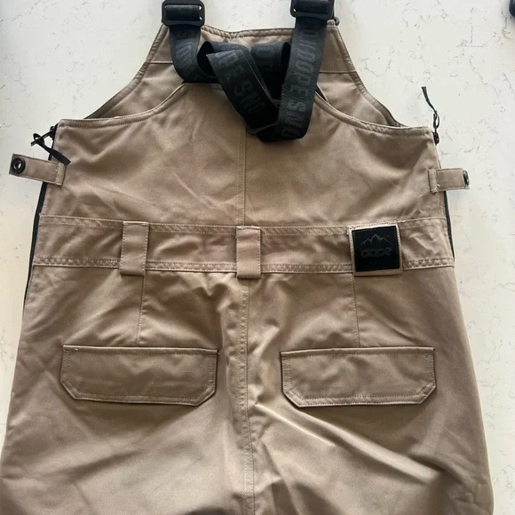 DOPE Women's Ski Snowboard Bibs in Walnut - Picture 6 of 6